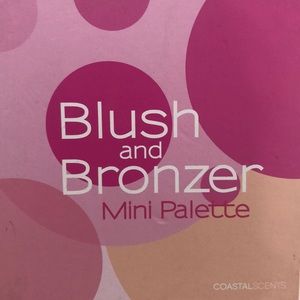 BRAND NEW NEVER USED BLUSH AND BRONZER PALETTE.
